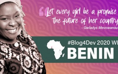 Chanceline Mevowanou, lauréate Bénin #Blog4Dev 2020